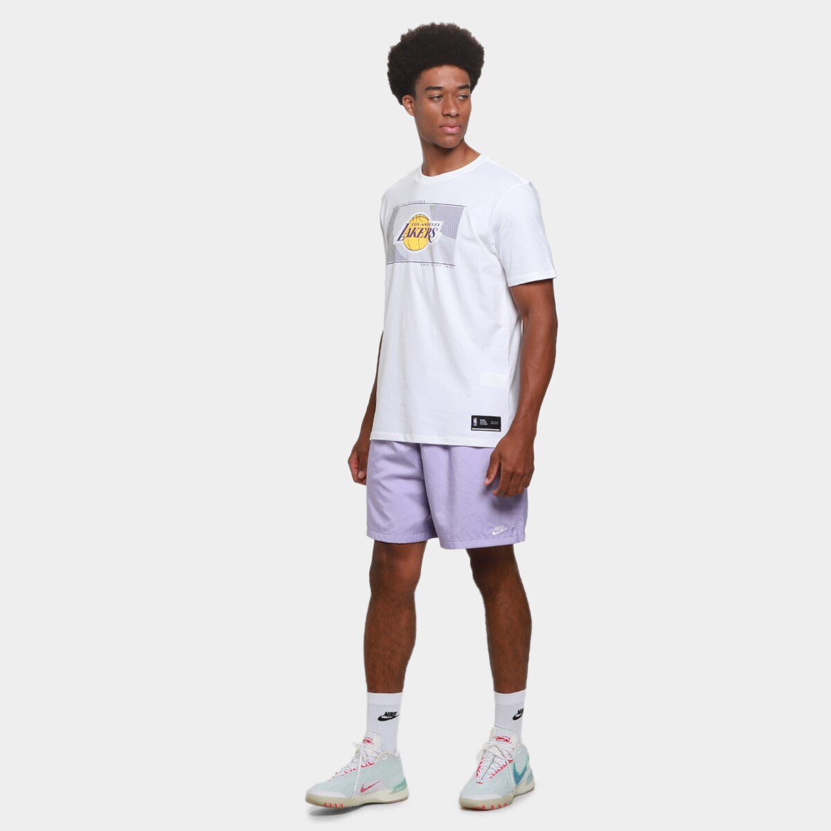 Camiseta NBA Los Angeles Lakers Mitchell & Ness Masculina - 4