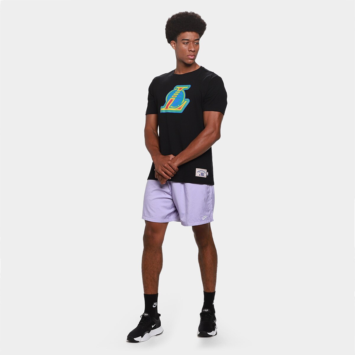 Camiseta NBA Los Angeles Lakers Mitchell & Ness Masculina - 6