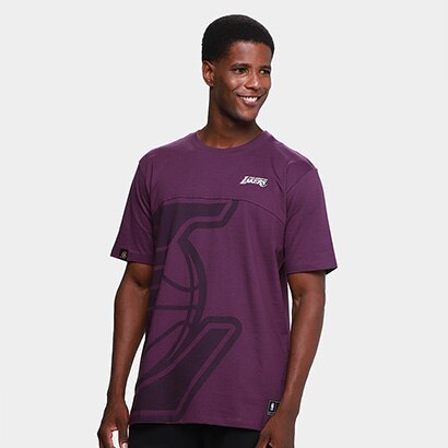 Camiseta NBA Los Angeles Lakers Mitchell & Ness Masculina - Masculino
