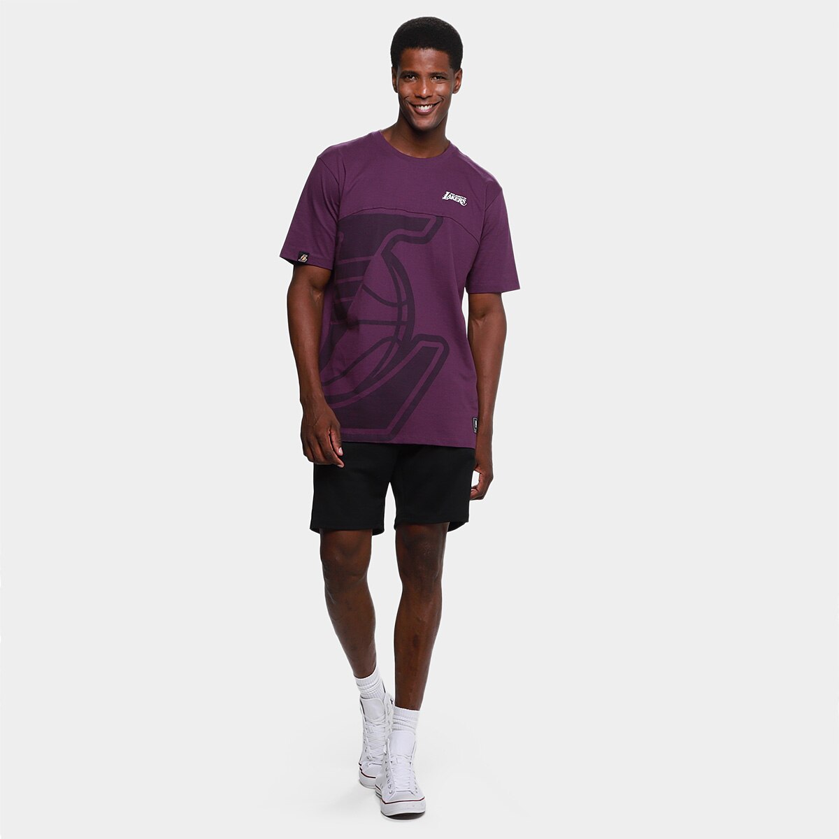 Camiseta NBA Los Angeles Lakers Mitchell & Ness Masculina - 6