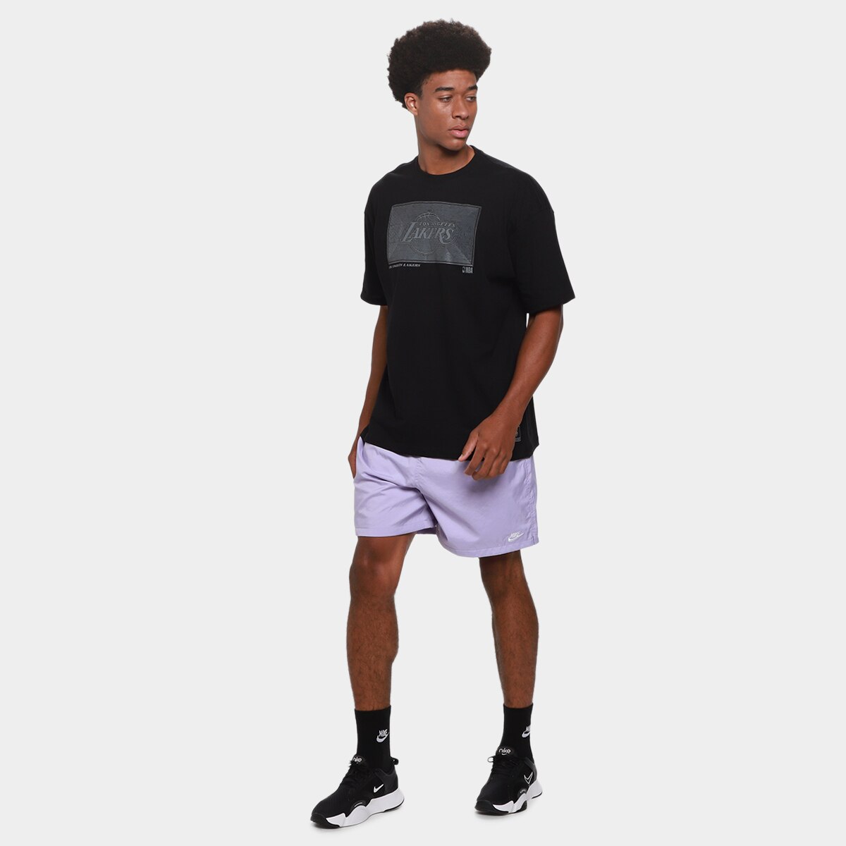 Camiseta NBA Los Angeles Lakers Mitchell & Ness Maze Masculina - 5