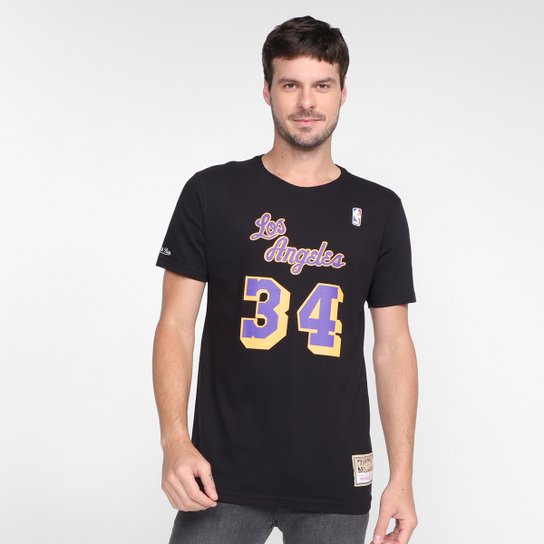 Camiseta NBA Los Angeles Lakers Mitchell & Ness O'Neal 34 Masculina - Preto é ruim? Camiseta NBA Los Angeles Lakers Mitchell & Ness O'Neal 34 Masculina - Preto é boa?