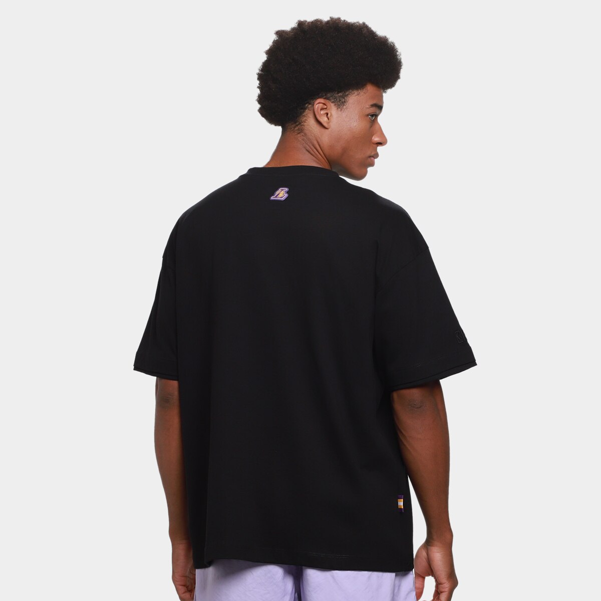 Camiseta NBA Los Angeles Lakers Mitchell & Ness Satin Masculina - 1