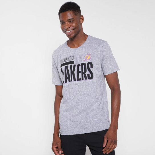 Camiseta NBA Los Angeles Lakers Special Masculina - Mescla Menor preço em Camiseta NBA Los Angeles Lakers Special Masculina - Mescla
