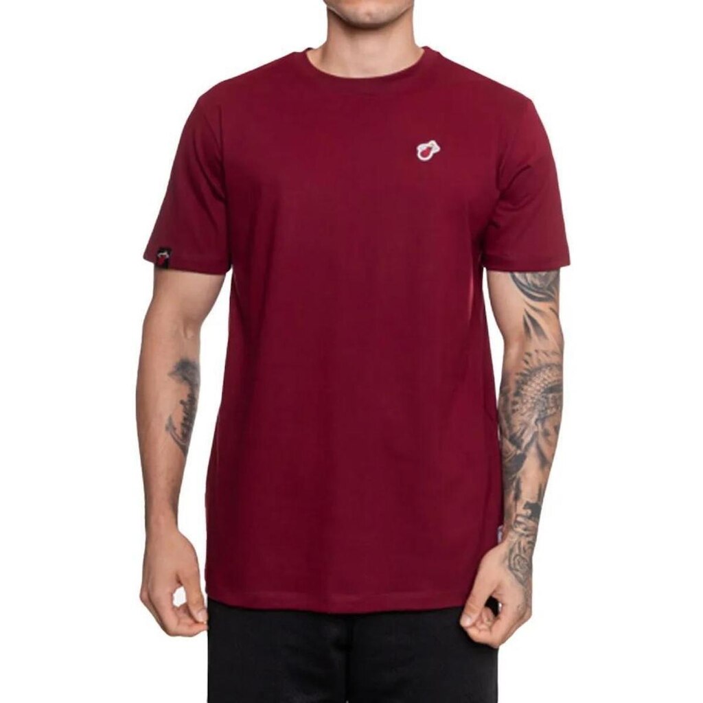 Camiseta NBA Miami Heat Minipatch N0513 - Vermelha