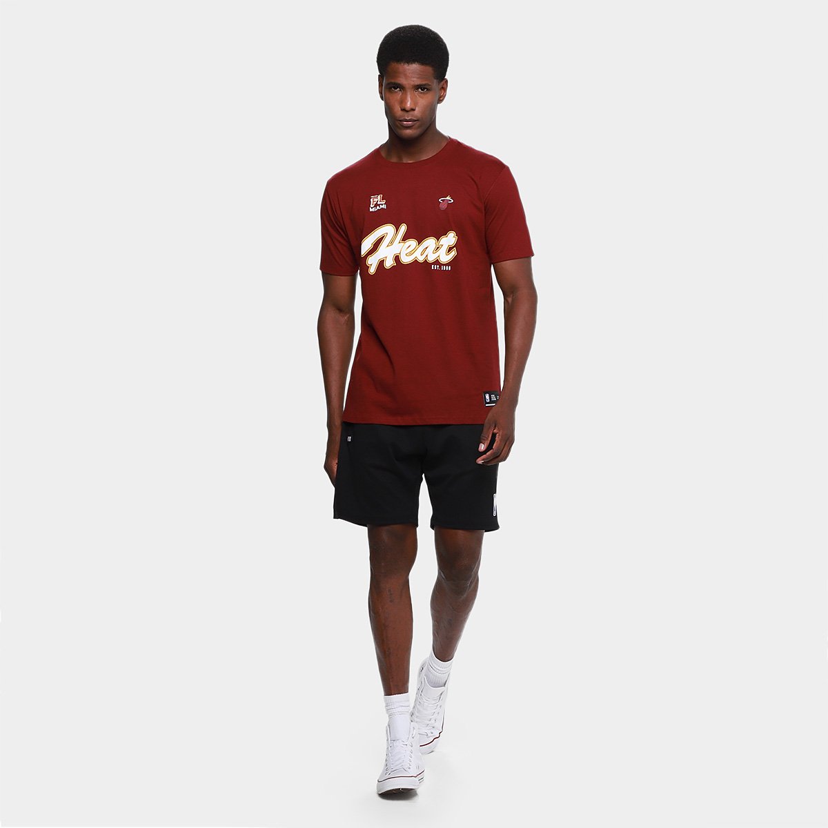 Camiseta NBA Miami Heat Mitchell & Ness Masculina - 4