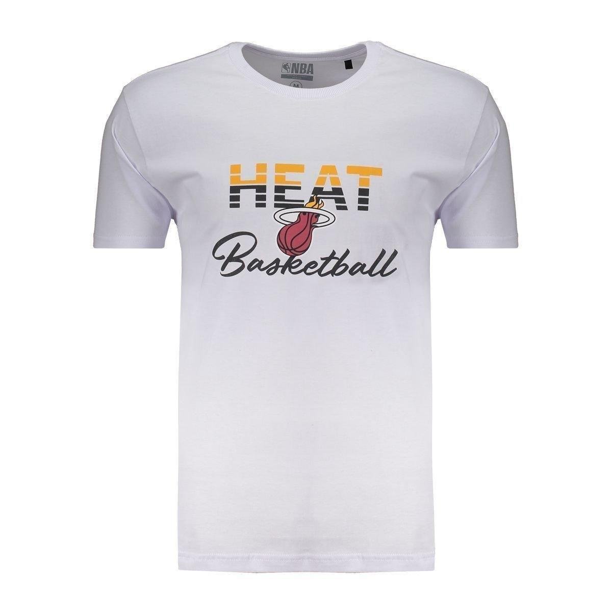 Camiseta NBA Miami Heat Sun Masculina - Branco - Netshoes
