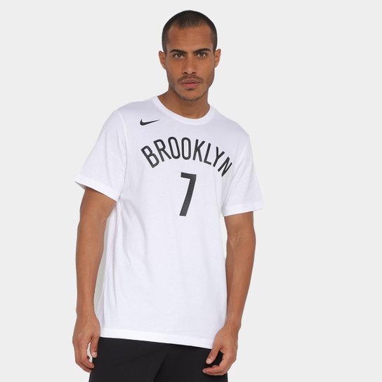 Camiseta NBA Nike Brooklyn Nets Masculina - Branco Menor preço em Camiseta NBA Nike Brooklyn Nets Masculina - Branco