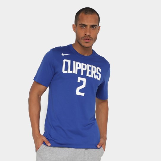 Camiseta NBA Nike Los Angeles Clippers Masculina - Azul Menor preço em Camiseta NBA Nike Los Angeles Clippers Masculina - Azul