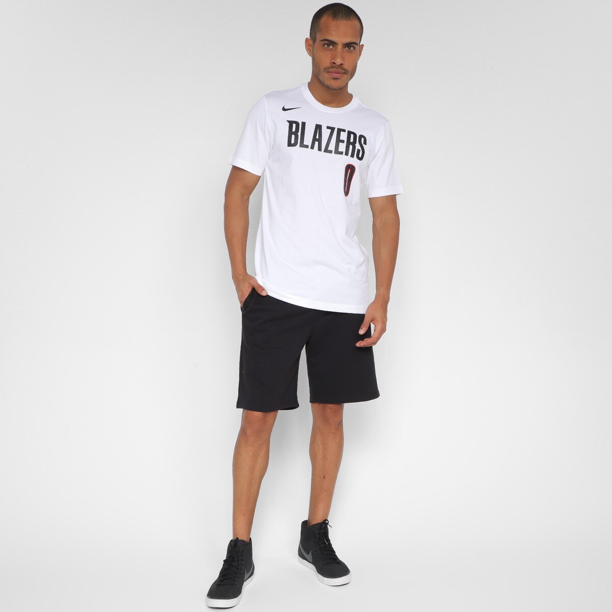 Camiseta NBA Nike Portland Trail Blazers Masculina - Branco | Netshoes Camiseta NBA Nike Portland Trail Blazers Masculina - Branco | Netshoes