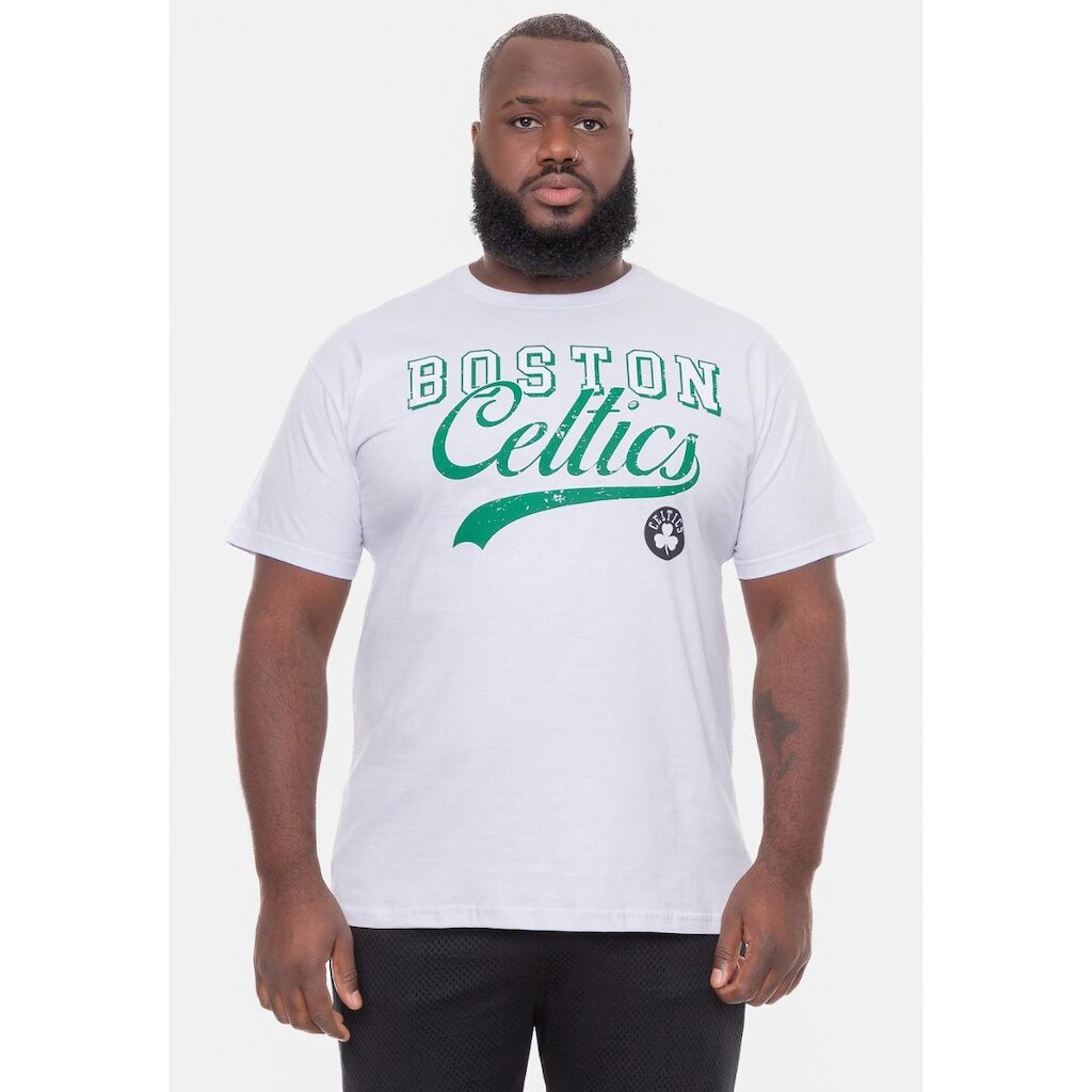 Camiseta NBA Plus Size College Logo Boston Celtics Masculino