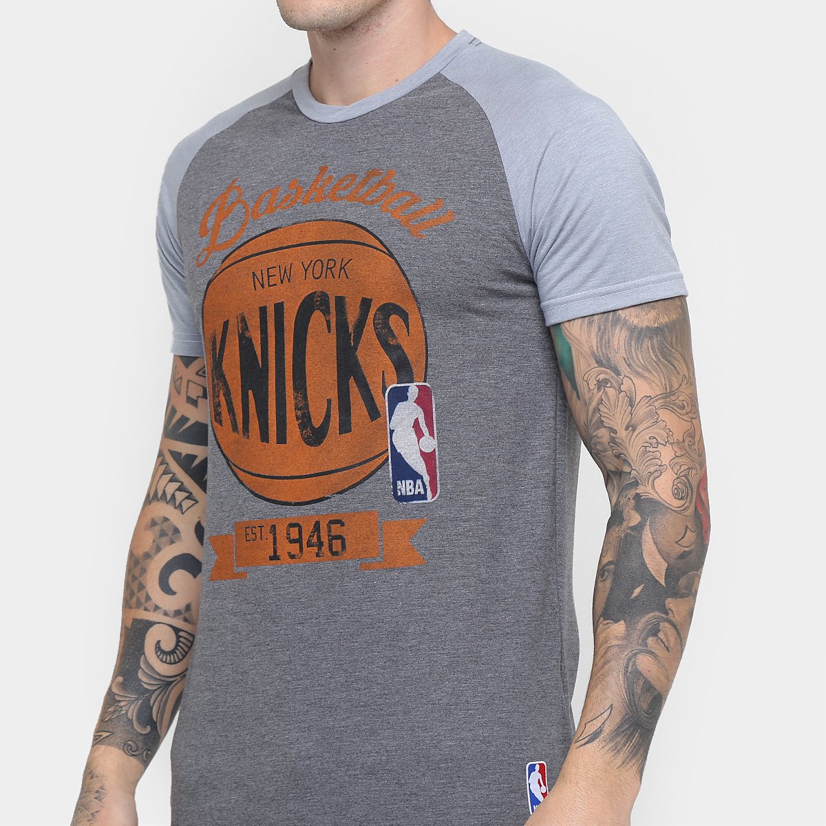Camiseta NBA Raglan Retro New York Knicks - Netshoes