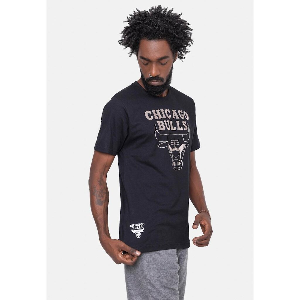 Camiseta NBA Silver Logo Chicago Bulls Masculino