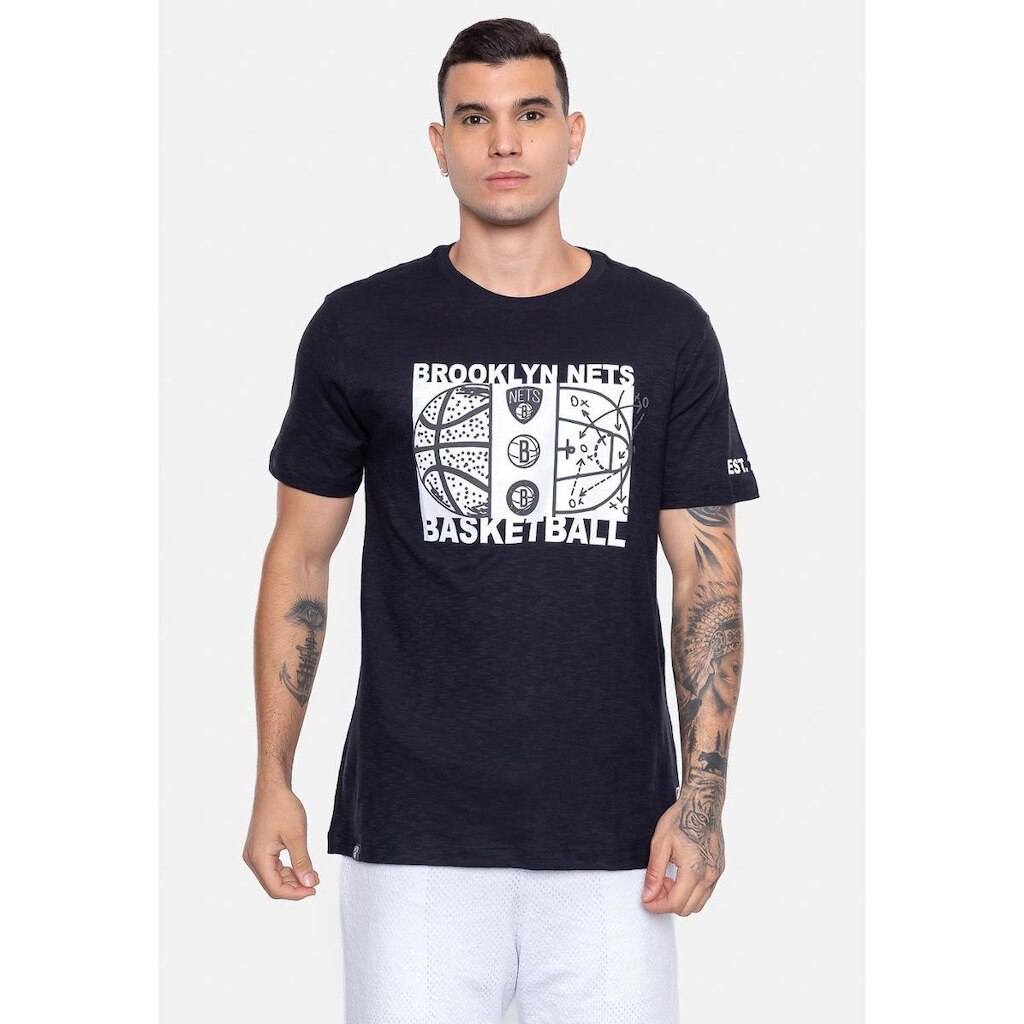 Camiseta NBA Straight Up Brooklyn Nets Masculino