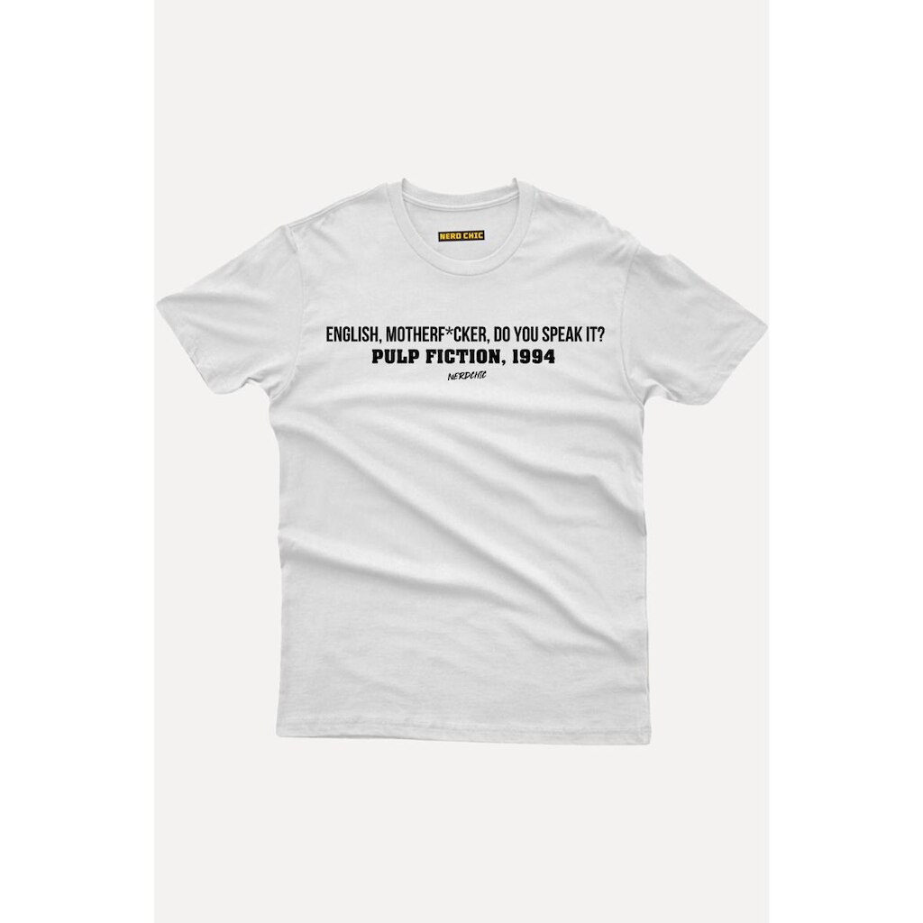 Camiseta Nerd Chic English M.. Do you Speek it? Pulp Fiction Nerd