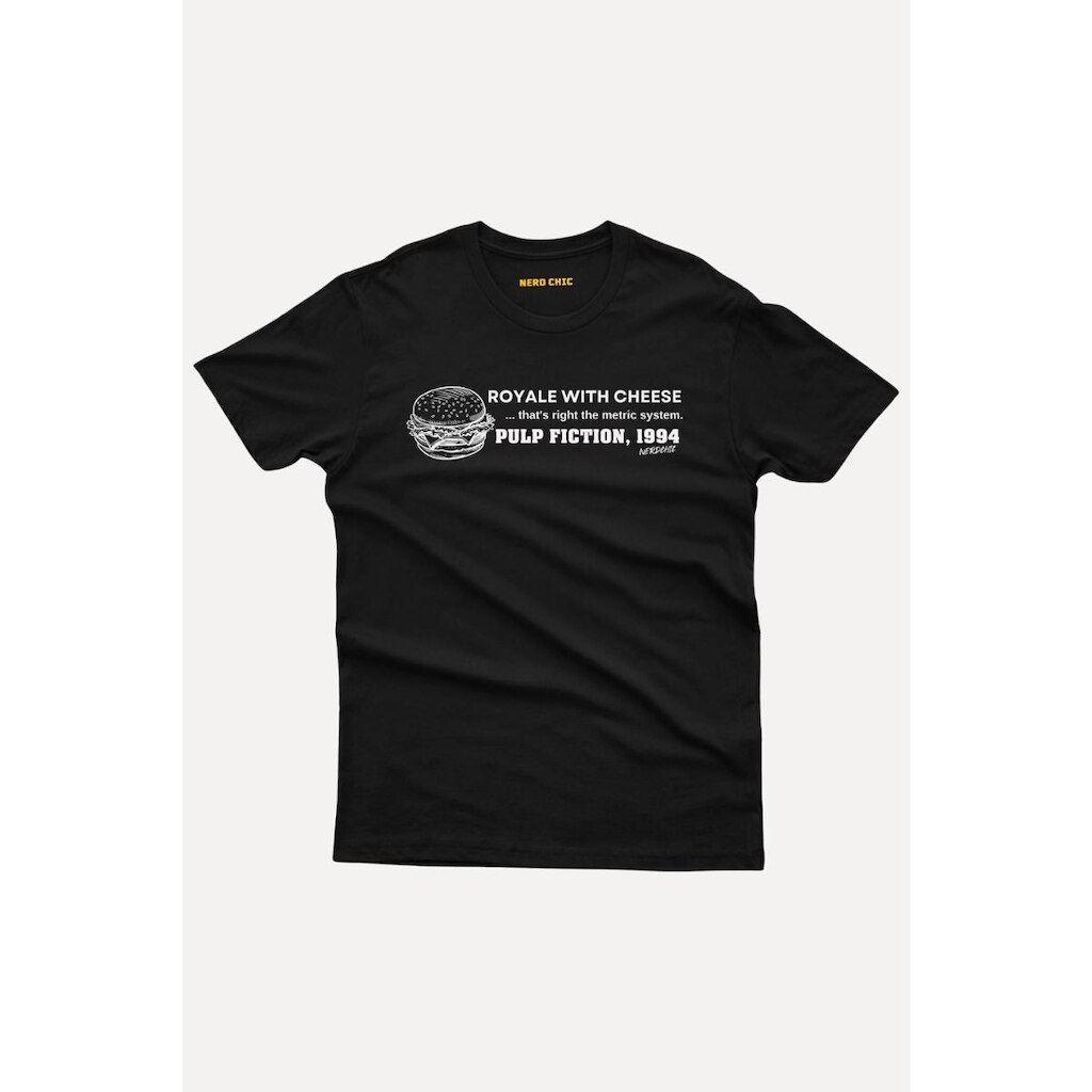 Camiseta Nerd Chic Geek Royale With Cheese Pulp Fiction By