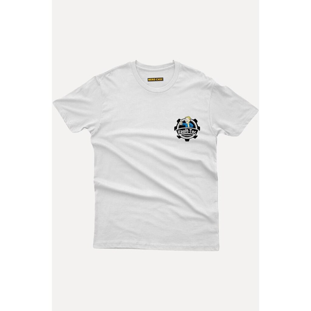 Camiseta Nerd Chic Geek Vault-Tec Industries Pocket by