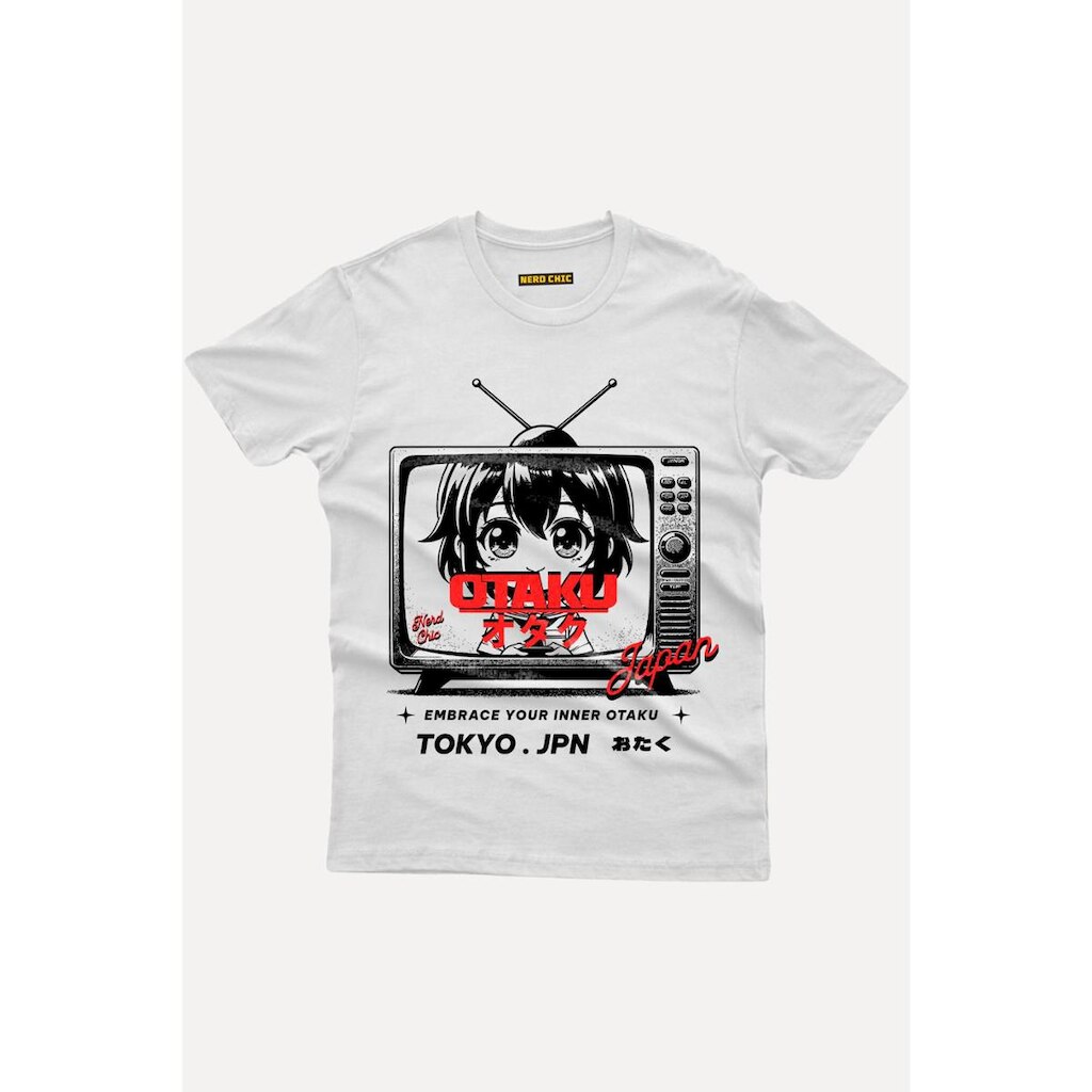 Camiseta Nerd Chic Otaku Anime e Kawaii camiseta Geek e Nerd