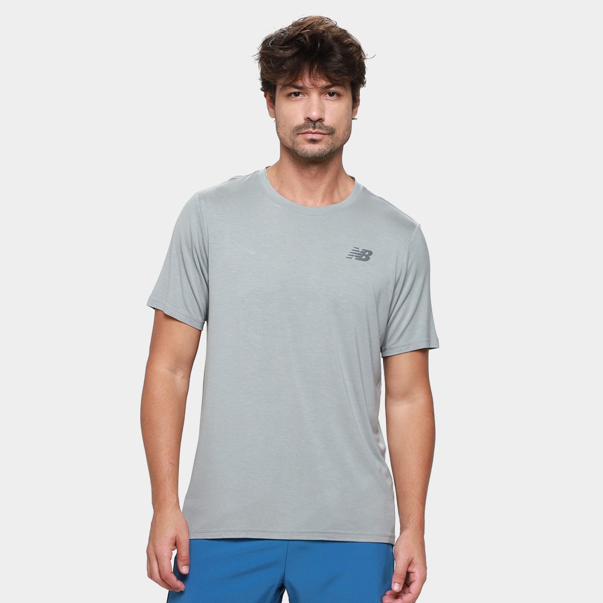 Camiseta New Balance Active Masculina Menor preço em Camiseta New Balance Active Masculina