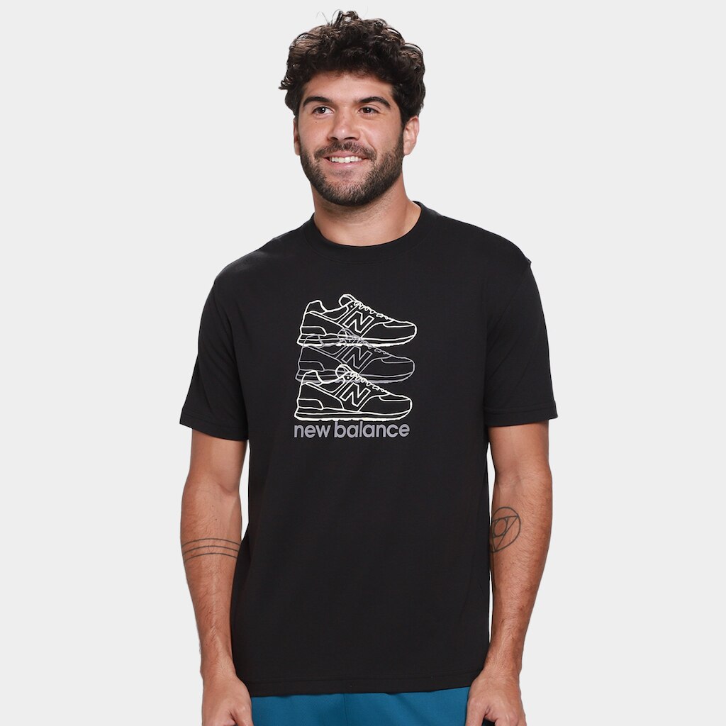 Camiseta New Balance Layered 574 Masculina