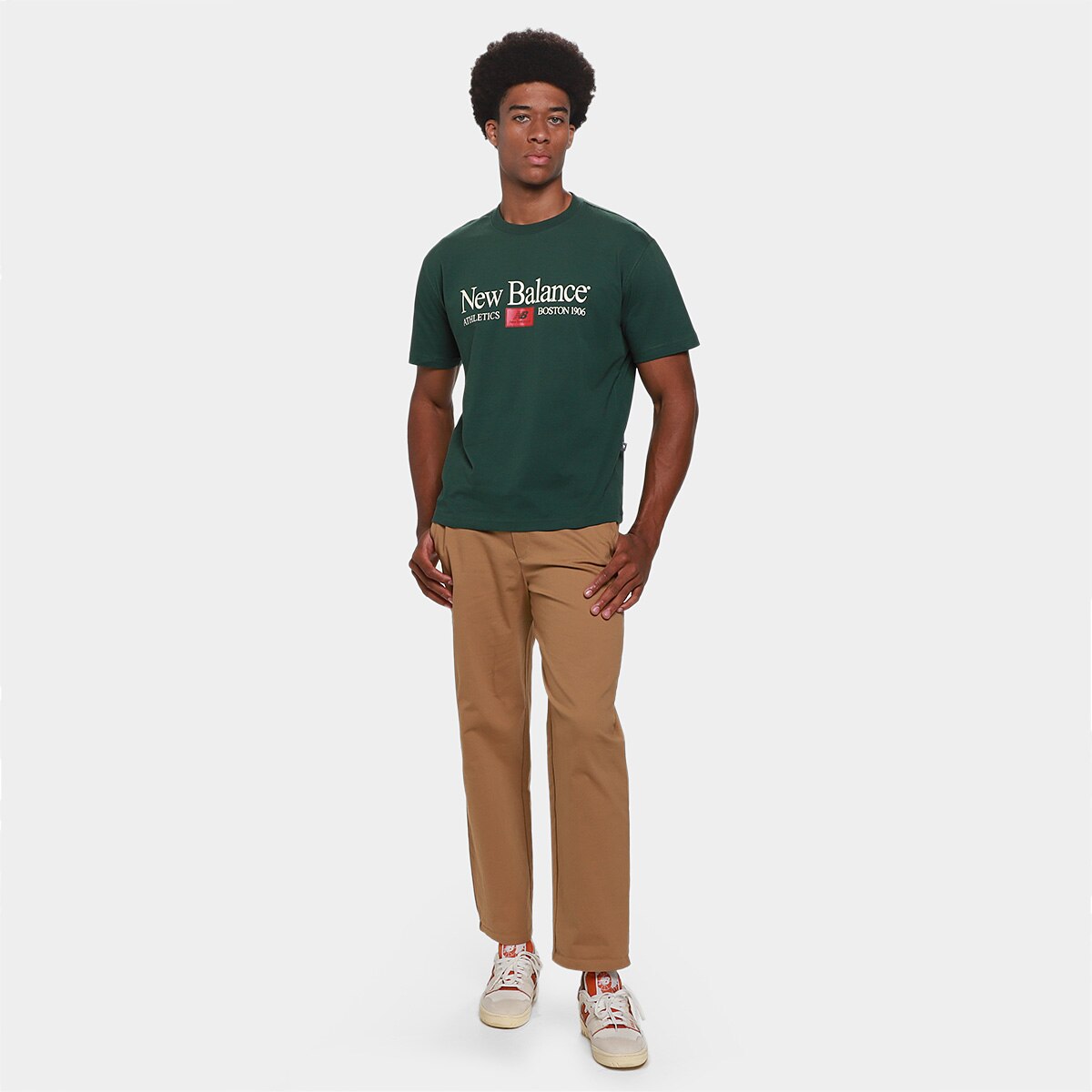 Camiseta New Balance Linear Athletics Masculina - 4