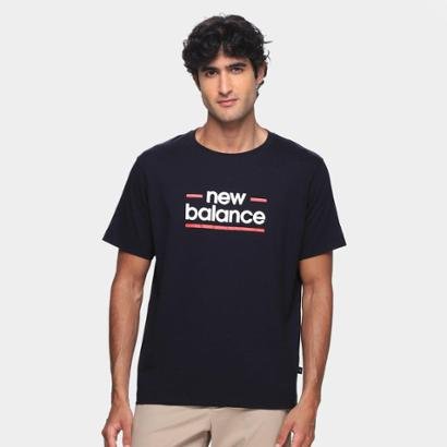 Camiseta New Balance Linear Lines Masculina - Masculino