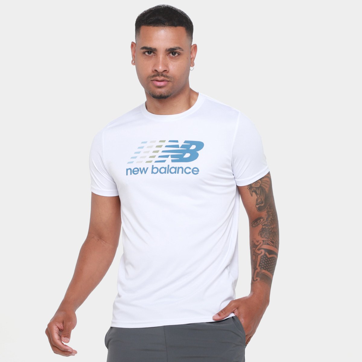 Camiseta New Balance Performance Masculina Menor preço em Camiseta New Balance Performance Masculina