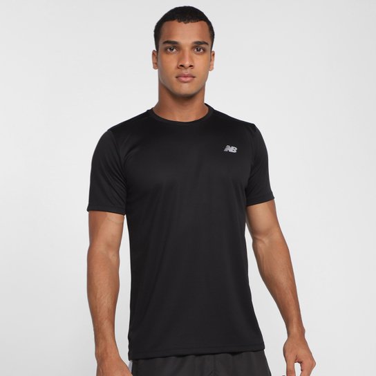 Camiseta New Balance Sport Tech Masculina - Preto Menor preço em Camiseta New Balance Sport Tech Masculina - Preto