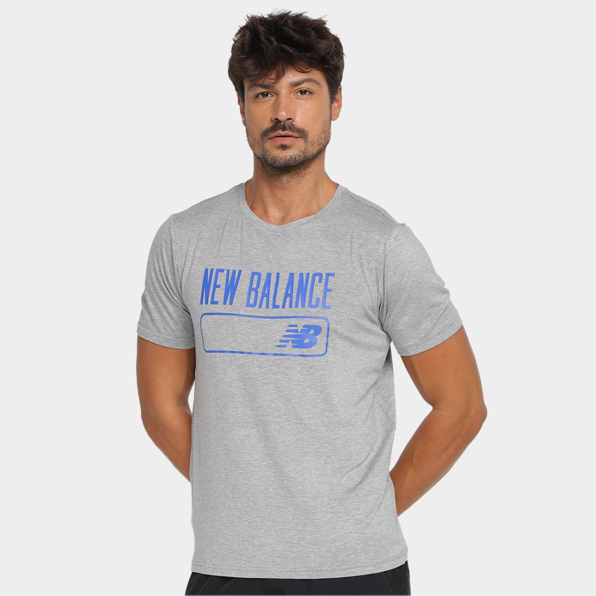 Camiseta New Balance Tenacity Print Masculina Menor preço em Camiseta New Balance Tenacity Print Masculina