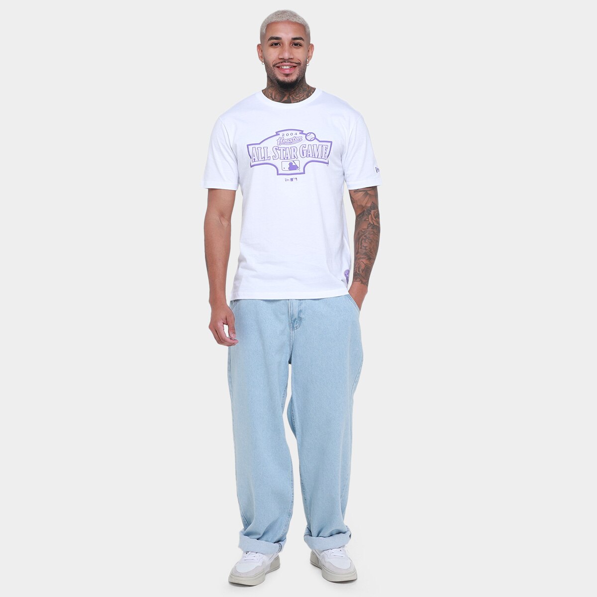 Camiseta New Era All Core Mlb Houast Whi Masculina - 4