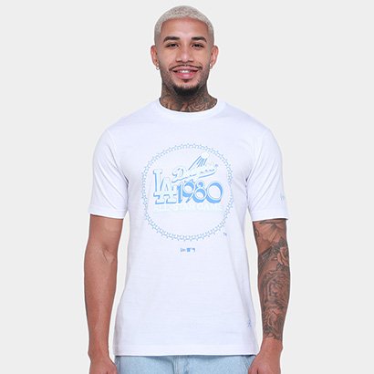 Camiseta New Era All Core Mlb Losdod Whi Masculina - Masculino