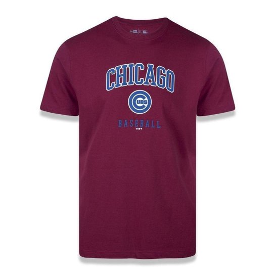 Camiseta New Era Chicago Cubs MLB Wordmark Vermelho - Vermelho