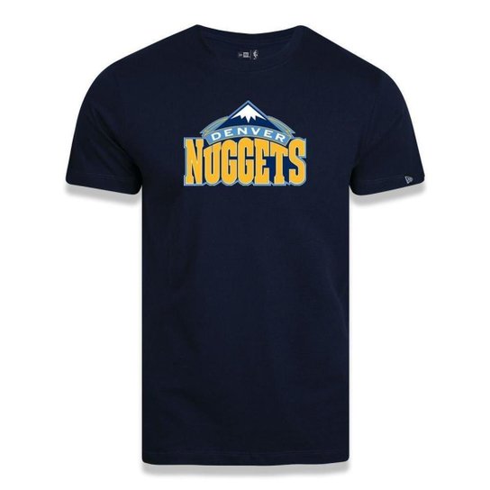 Camiseta New Era Denver Nuggets Basic Logo NBA - Azul Menor preço em Camiseta New Era Denver Nuggets Basic Logo NBA - Azul
