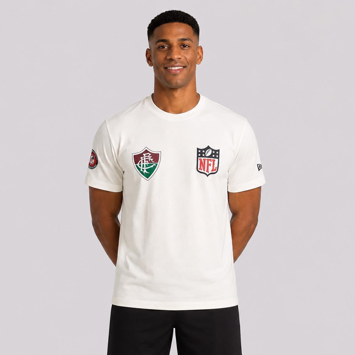 Camiseta New Era Fluminense NFL Rio Game 2026 Off White