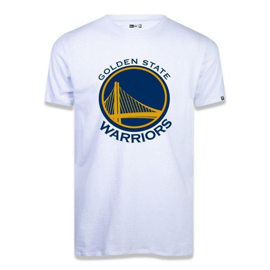 Camiseta New Era Golden State Warriors Basic Logo - Branco Menor preço em Camiseta New Era Golden State Warriors Basic Logo - Branco