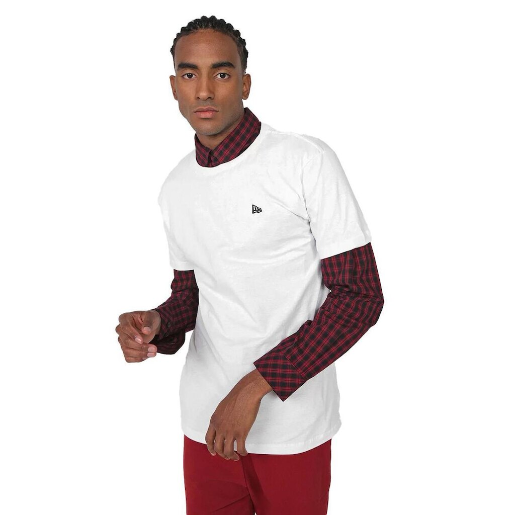 Camiseta New Era Masculina Essentials Tri Branca
