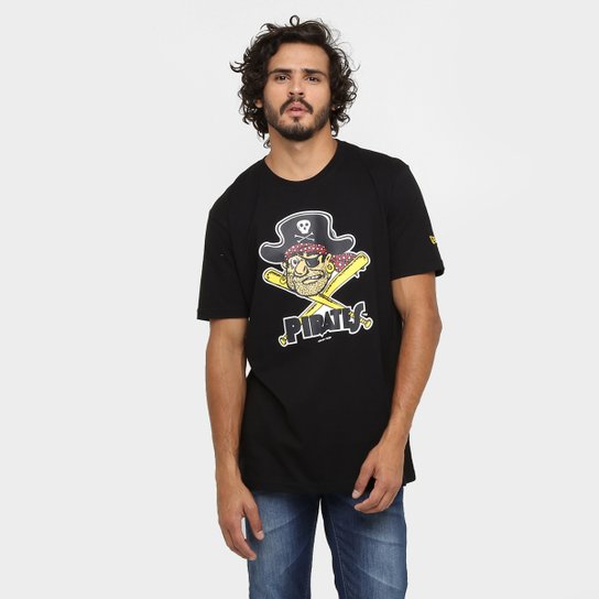 Camiseta New Era MLB Town Pittsburgh Pirates - Preto