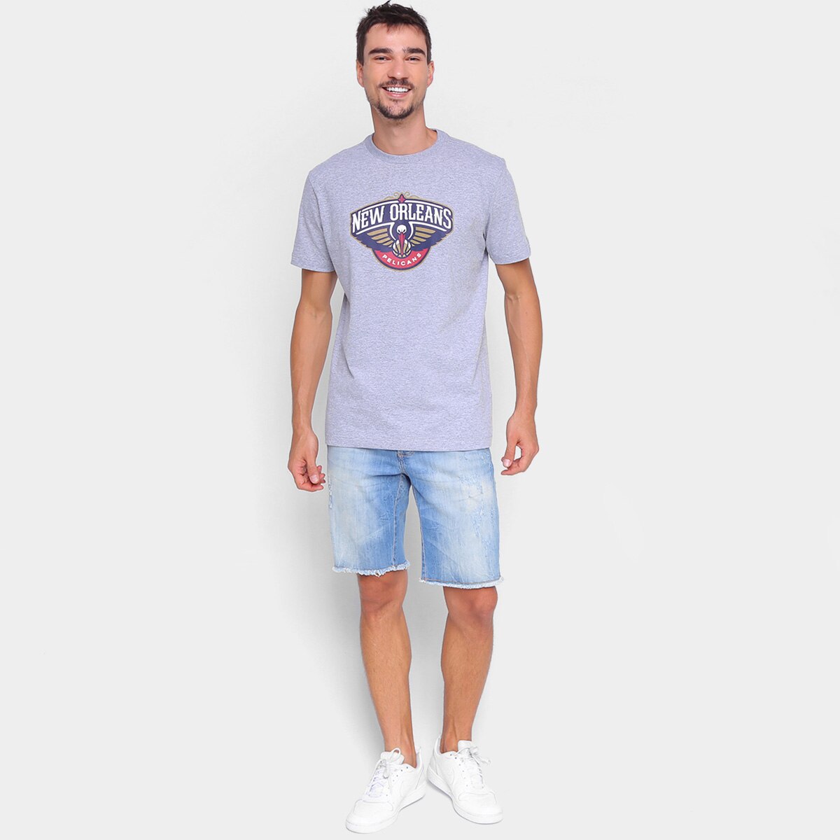 Camiseta New Era NBA New Orleans Pelicans Logo Masculina - 3