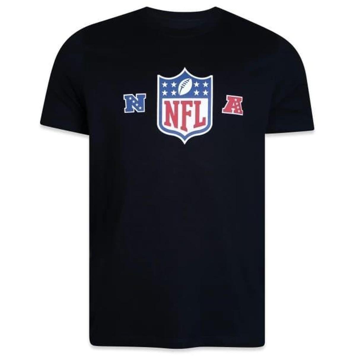 Camiseta New Era NFL Logo Shield Azul Royal Menor preço em Camiseta New Era NFL Logo Shield Azul Royal