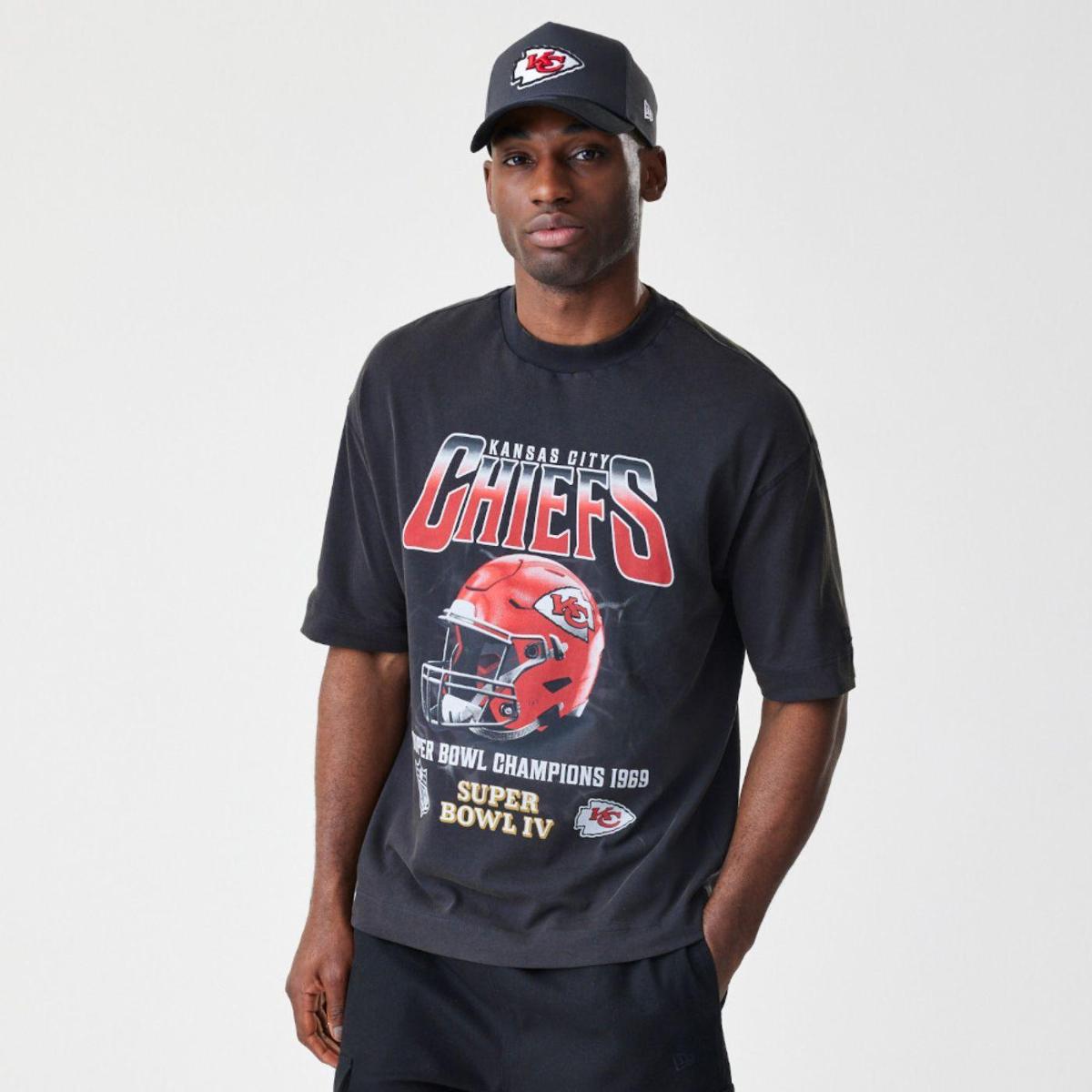 KansasCity Chiefs Cap & Tシャツ Camiseta New Era Regular Kansas City Chiefs NFL Preto - Preto