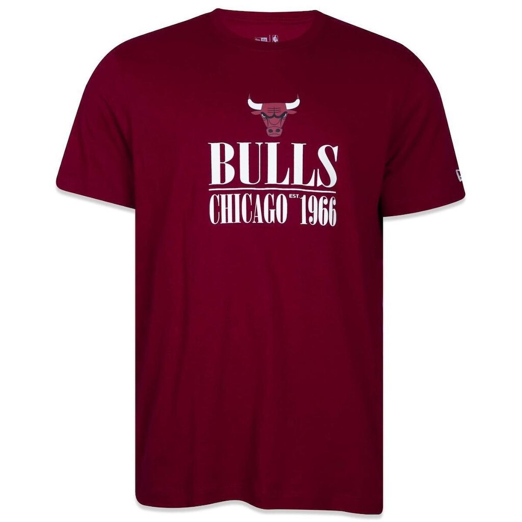 CAMISETA NEW ERA REGULAR NBA CHICAGO BULLS MODERN CLASSIC MANGA CURTA