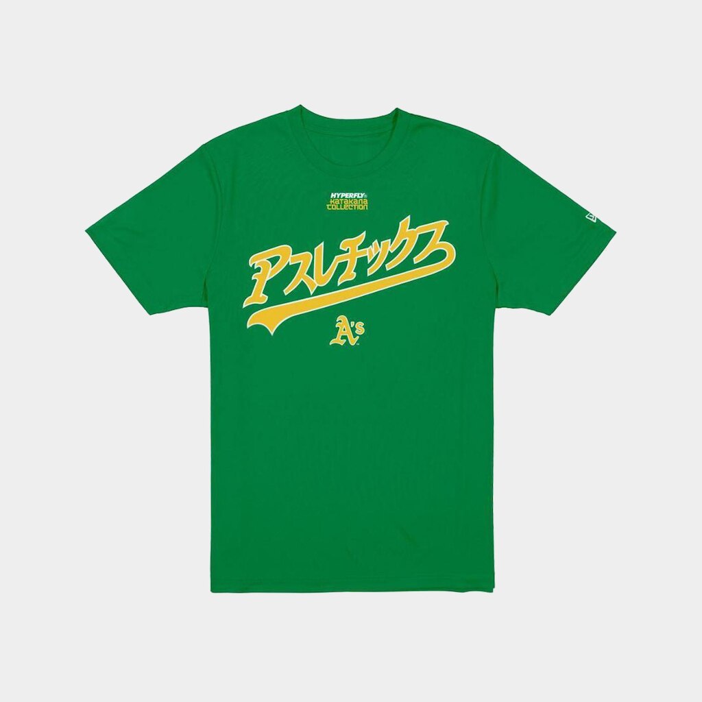 Camiseta New Era Regular Oakland Athletics MLB Hyperfly Verde