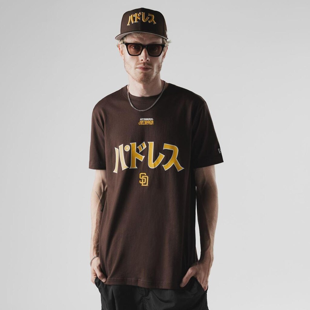 CAMISETA NEW ERA REGULAR SAN DIEGO PADRES MLB HYPERFLY MARROM