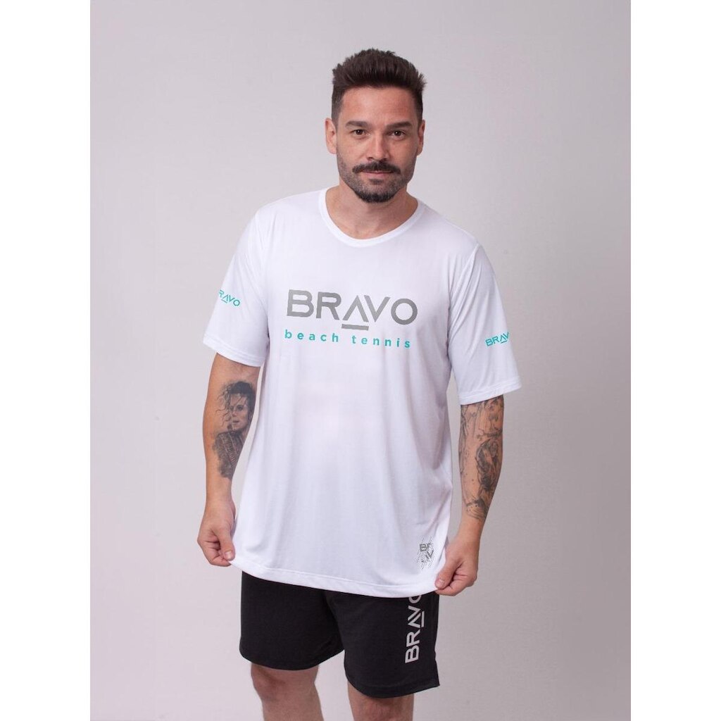 Camiseta New Game Manga Curta Branca
