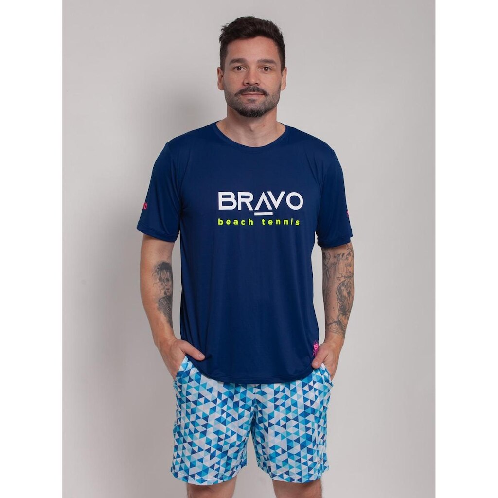 Camiseta New Game Manga Curta Marinho