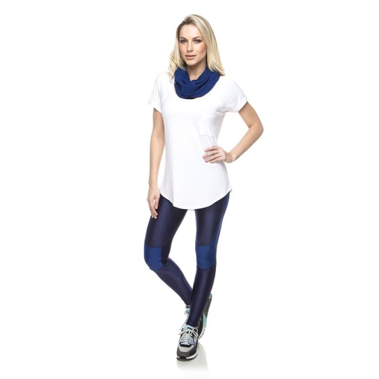 Camiseta New Pocket Vis Up - Branco