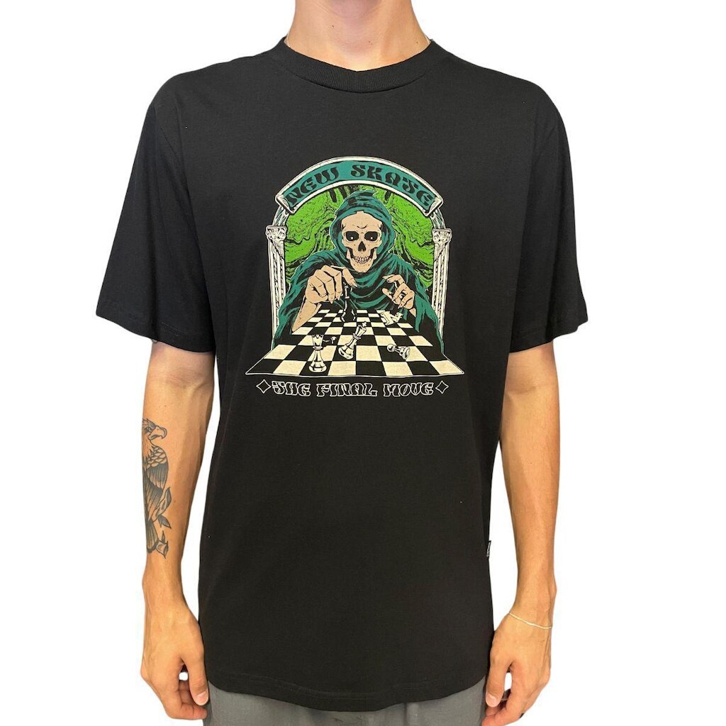 Camiseta New Skate Skull Chess