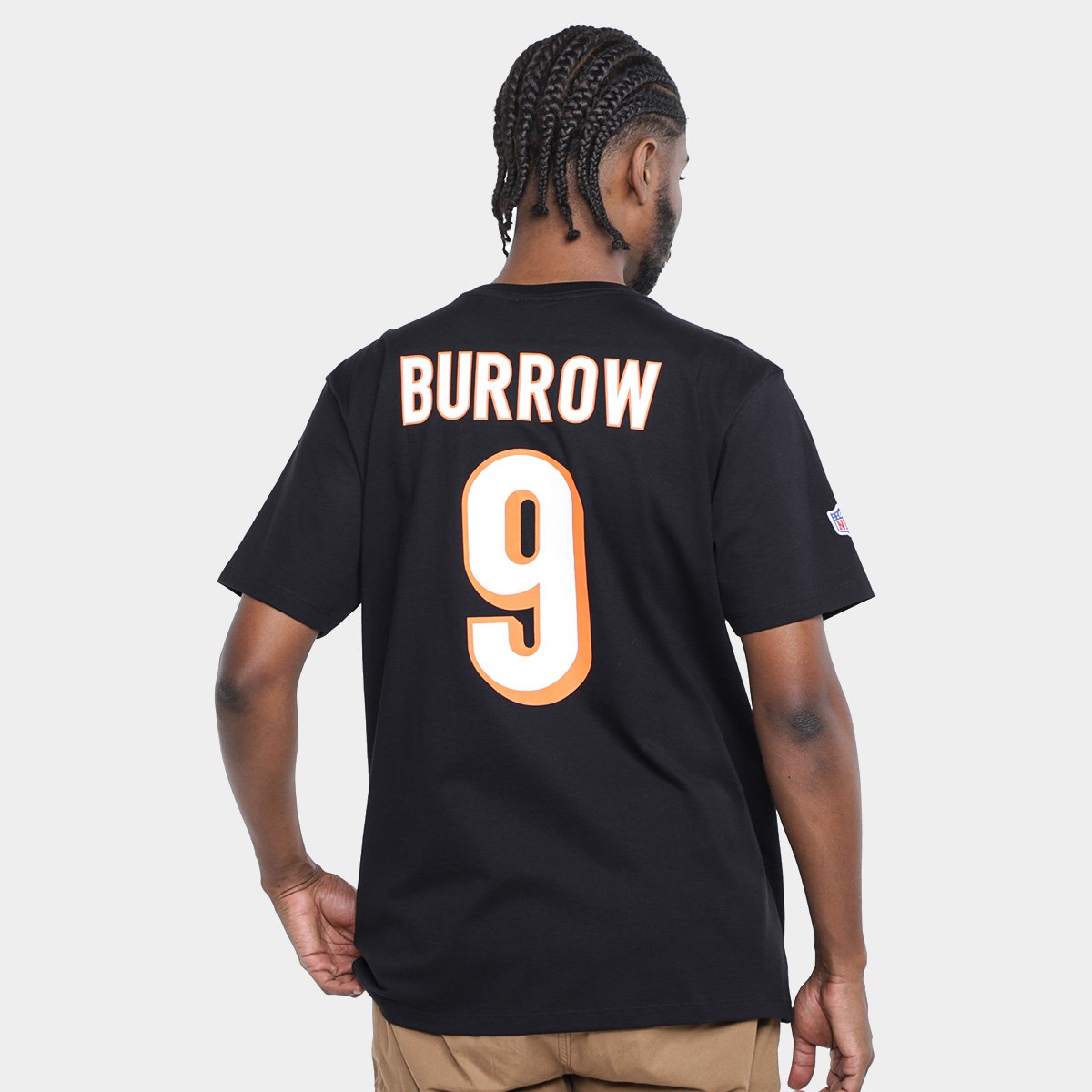 Camiseta NFL Cincinnati Bengals Burr 9 Masculina - 1
