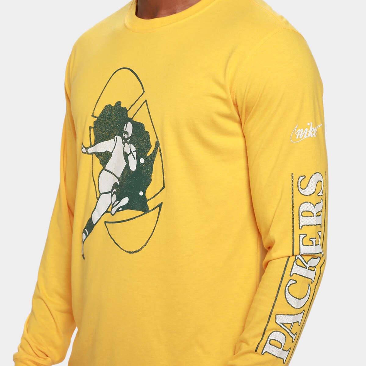Camiseta NFL Green Bay Packers Nike Manga Longa Masculina - 2