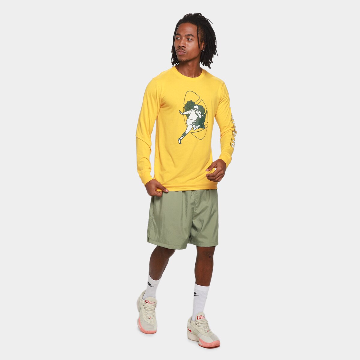 Camiseta NFL Green Bay Packers Nike Manga Longa Masculina - 3